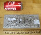 U-KNO CHOCOLATES Antique Reverse Glass Sign Reflective Candy Store Display Ad