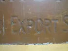 Load image into Gallery viewer, J F HUTSON FOREIGN EXPORT SALES AGENT Old Brass Ad Sign Gas Oil Petroleum Auto
