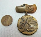 Load image into Gallery viewer, 1916 MICHIGAN SUNDAY SCHOOL Assn Annual Convention HOLLAND Pin Medallion W&amp;H Nwk
