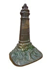 Load image into Gallery viewer, LIGHTHOUSE Old Cast Iron Rocks Waves Figural Doorstop Decorative Art Statue
