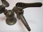 Old Brass SCIENCE LAB Industrial VAC & AIR Lines Valves Hardware Sign Steampunk