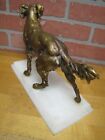 Load image into Gallery viewer, Hunting Pointer Dog Antique Decorative Arts Statue Cold Painted Marble Ornate
