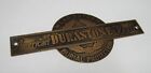 Load image into Gallery viewer, AMERICAN DURASTONE VAULT MEAD SUYDAM Old Brass Nameplate Tag Sign
