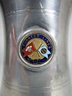 FURNESS LINES Advertising Tankard Mug Gallows LAST DROP Stagecoach Glass Bottom