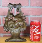 Load image into Gallery viewer, 1930 CREATION Co MIXED FLOWERS WOVEN BASKET Bow Doorstop Decorative Art Statue
