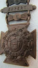 Load image into Gallery viewer, TIFFANY &amp; Co EXPERT MARKSMAN Small Arms Practice Antique Award Medallion
