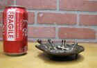 Load image into Gallery viewer, 19c BRONZE BOWLING RATS PINS ARM BALL Antique Victorian Decorative Arts Tray
