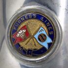 FURNESS LINES Advertising Tankard Mug Gallows LAST DROP Stagecoach Glass Bottom