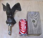 Load image into Gallery viewer, Antique Cast Bronze Brass Eagle Decorative Art Statue Old Architectural Hardware

