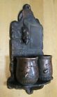 Load image into Gallery viewer, Rat Flies Grotesque Antique Decorative Arts Matchstick Holder Mouse Bugs Match
