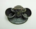 Load image into Gallery viewer, Man with Baskets Old Figural Match Holders Double Matchstick Striker Art
