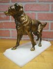 Load image into Gallery viewer, Hunting Pointer Dog Antique Decorative Arts Statue Cold Painted Marble Ornate
