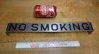 Load image into Gallery viewer, SMOKER NO SMOKING Original Old Double Sided Sign Spinner Railroad Train Caboose
