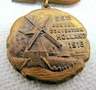 Load image into Gallery viewer, 1916 MICHIGAN SUNDAY SCHOOL Assn Annual Convention HOLLAND Pin Medallion W&amp;H Nwk
