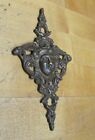 Antique Decorative Arts Hardware Element Maiden Wings Bronze Brass Ornate