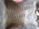 Load image into Gallery viewer, 1930 CREATION Co MIXED FLOWERS WOVEN BASKET Bow Doorstop Decorative Art Statue
