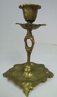 Load image into Gallery viewer, BACKSTIGS FABRIKS A-B KULLTORP 25yr Art Nouveau Advertising Brass Candlestick
