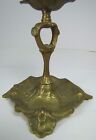 Load image into Gallery viewer, BACKSTIGS FABRIKS A-B KULLTORP 25yr Art Nouveau Advertising Brass Candlestick
