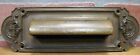 Antique Bronze Mail Envelope Letter Slot Bowed Front Exquisite Star Scrollwork