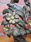 Load image into Gallery viewer, 1930 CREATION Co MIXED FLOWERS WOVEN BASKET Bow Doorstop Decorative Art Statue
