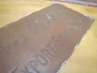 Load image into Gallery viewer, J F HUTSON FOREIGN EXPORT SALES AGENT Old Brass Ad Sign Gas Oil Petroleum Auto
