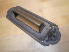 Load image into Gallery viewer, Antique Bronze Mail Envelope Letter Slot Bowed Front Exquisite Star Scrollwork
