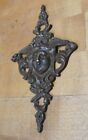 Antique Decorative Arts Hardware Element Maiden Wings Bronze Brass Ornate