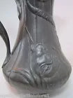 Load image into Gallery viewer, KAYSERZINN HORNED DEVILS HEAD Antique Large Pewter Pitcher Ornate Decorative Art
