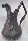Load image into Gallery viewer, KAYSERZINN HORNED DEVILS HEAD Antique Large Pewter Pitcher Ornate Decorative Art
