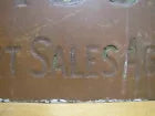 Load image into Gallery viewer, J F HUTSON FOREIGN EXPORT SALES AGENT Old Brass Ad Sign Gas Oil Petroleum Auto
