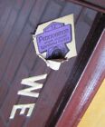 Load image into Gallery viewer, BALLANTINE&#39;S ON TAP Old Reverse Glass Bevel Tin Wood Frame Bar Pub Tavern
