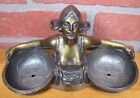 Load image into Gallery viewer, Antique Scantily Clad Lovely Maiden Dutch Girl Baskets Decorative Arts Tray
