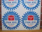 Load image into Gallery viewer, MEADOW GOLD STRAWBERRY REVEL ICE CREAM Old Tin Container Top Sign St LOUIS MO
