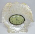 EAGLE Mother of Pearl MOP Antique 19c Folk Art Figural Clock New Haven USA