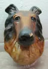 Load image into Gallery viewer, COLLIE Old Figural Dog Head Plaque THOROUGHBRED RENFREW STUDIOS BUFFALO NY
