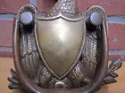Load image into Gallery viewer, Eagle Door Knocker Federal Americana Antique Bronze Architectural Hardware
