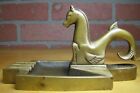 Load image into Gallery viewer, Art Deco Stylized Serpent Sea Monster Beast Ashtray Tray United Brass Works NYC
