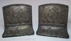 Load image into Gallery viewer, Holland Dutch Windmill Sailboats Town Scene Antique Tin over Cast Iron Bookends
