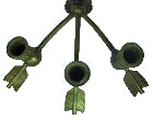 Load image into Gallery viewer, NORTHWIND ARROW MOUTH Antique Ornate Decortive Arts Candlestick Candle Holder
