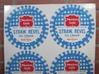 Load image into Gallery viewer, MEADOW GOLD STRAWBERRY REVEL ICE CREAM Old Tin Container Top Sign St LOUIS MO
