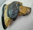 Load image into Gallery viewer, HOUND DOG Old Figural Dogs Head Plaque THOROUGHBREDS RENFREW STUDIOS BUFFALO NY
