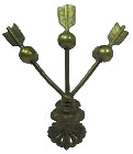 Load image into Gallery viewer, NORTHWIND ARROW MOUTH Antique Ornate Decortive Arts Candlestick Candle Holder
