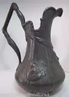 Load image into Gallery viewer, KAYSERZINN HORNED DEVILS HEAD Antique Large Pewter Pitcher Ornate Decorative Art
