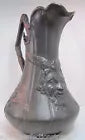Load image into Gallery viewer, KAYSERZINN HORNED DEVILS HEAD Antique Large Pewter Pitcher Ornate Decorative Art

