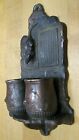 Rat Flies Grotesque Antique Decorative Arts Matchstick Holder Mouse Bugs Match