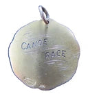 Load image into Gallery viewer, 1913 CANOE RACE Gold Filled CBC Award Medallion Wm HAWKINS Chestnut St PHILA PA
