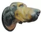 HOUND DOG Old Figural Dogs Head Plaque THOROUGHBREDS RENFREW STUDIOS BUFFALO NY