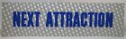 Load image into Gallery viewer, NEXT ATTRACTION Original 1960 70s Movie Theater Holographic Advertising Sign Blue
