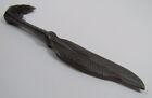 Chicken Claw Bird Foot Feather Old Cast Iron Letter Opener Decorative Desk Art