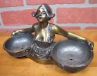 Load image into Gallery viewer, Antique Scantily Clad Lovely Maiden Dutch Girl Baskets Decorative Arts Tray
